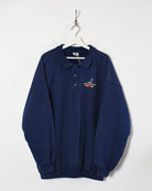 Navy Crazy Shirt San Francisco Collared Sweatshirt - X-Large