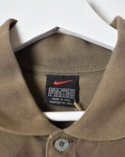 Brown Nike Polo Shirt - Medium