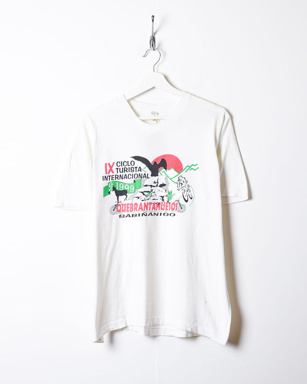 White Quebrantahuesos International 1999 Single Stitch T-Shirt - Medium