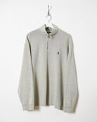 Stone Ralph Lauren 1/4 Zip Sweatshirt - XX-Large