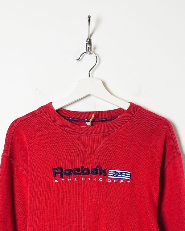 Red Reebok Athletic Dept Sweatshirt - X-Small