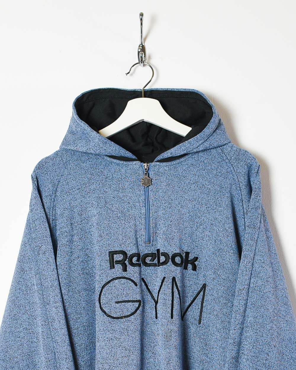 Blue Reebok Gym 1/4 Zip Hoodie - Small