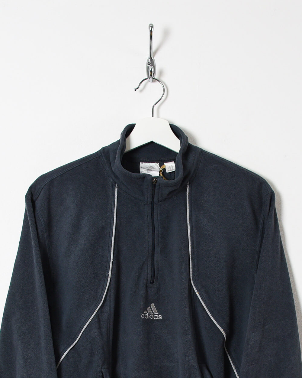 Grey Adidas 1/4 Zip Fleece - Medium