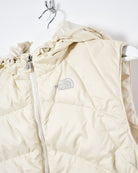 Neutral The North Face Women's Hooded Down Gilet - Medium