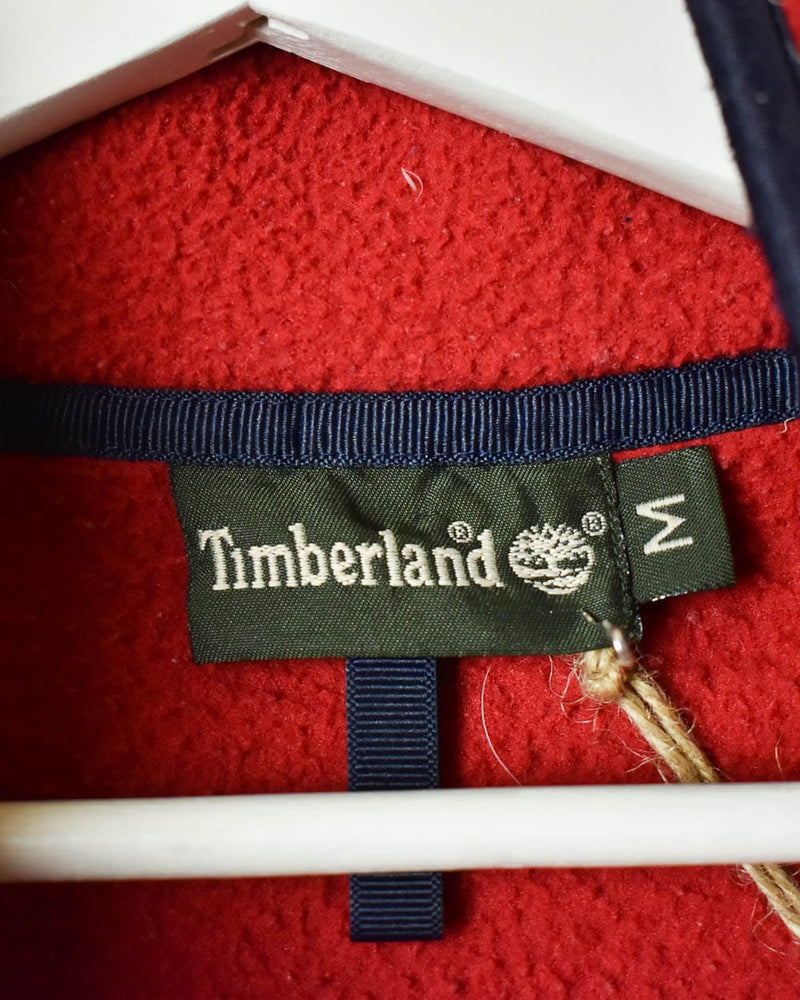 Red Timberland Zip-Through Fleece - Small