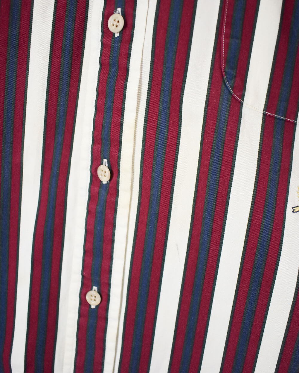 Maroon Tommy Hilfiger Short Sleeved Shirt - X-Large