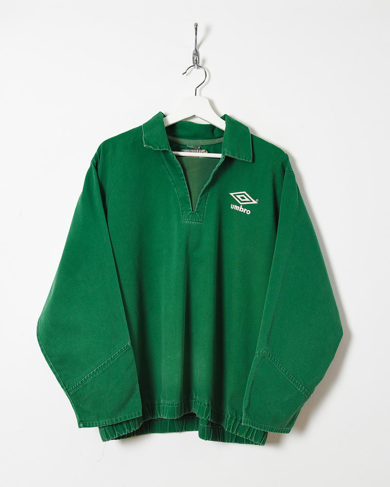 Green Umbro Drill Pullover Jacket - Medium