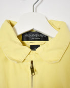 Yellow Yves Saint Laurent Harrington Jacket - Medium