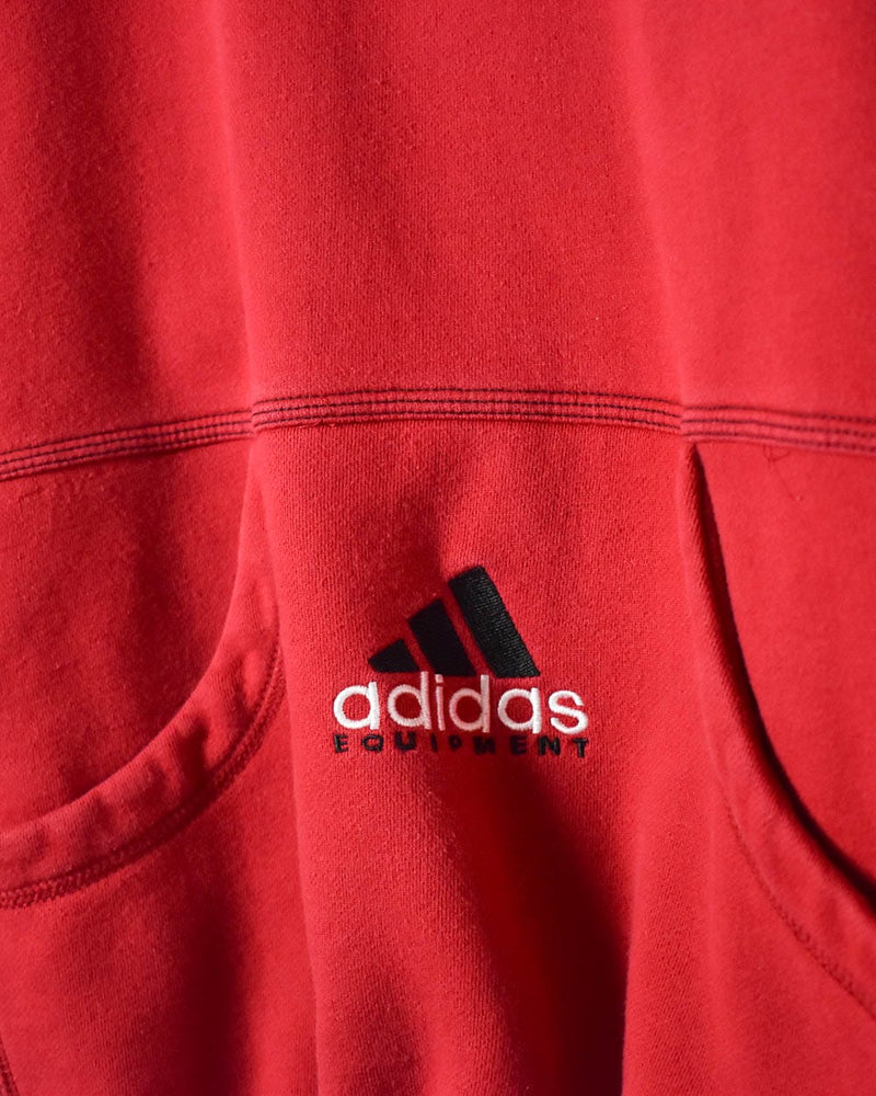 Red Adidas Equipment Hoodie - Large