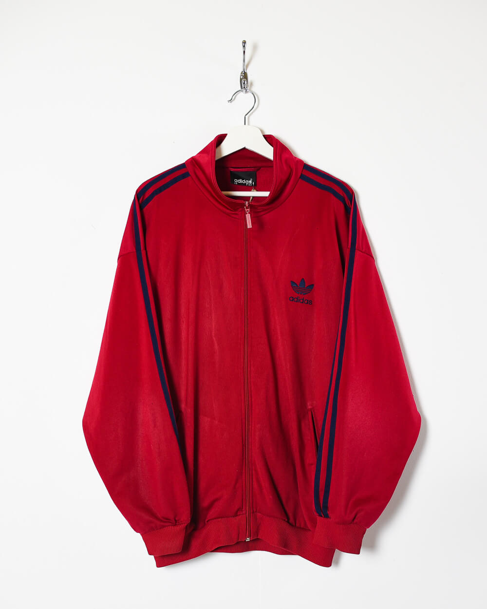 Red Adidas Tracksuit Top - X-Large