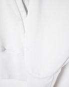 White Adidas Women's Zip-Through Hoodie - Medium 