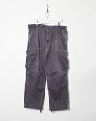 Grey Carhartt Double Knee Carpenter Cargo Jeans - W38 L30