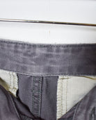Grey Carhartt Double Knee Carpenter Cargo Jeans - W38 L30