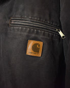 Brown Carhartt Workwear Fleece Lined Hooded Detroit Jacket - Medium