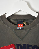 Khaki Diesel Denim Division Sweatshirt - Small