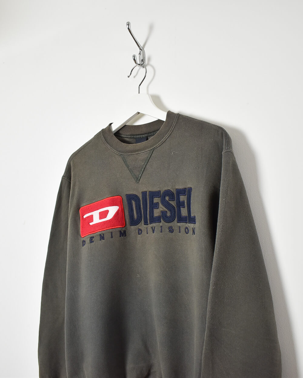 Khaki Diesel Denim Division Sweatshirt - Small