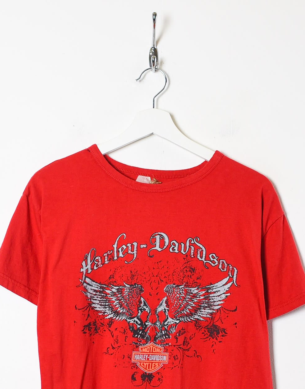 Red Harley-Davidson Graphic T-Shirt - Medium Women's