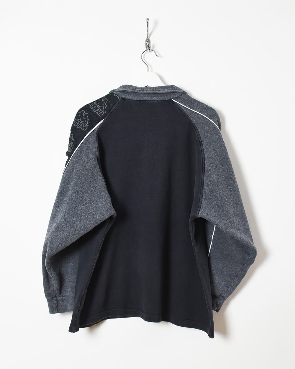 Black Kappa 1/4 Zip Sweatshirt - Medium