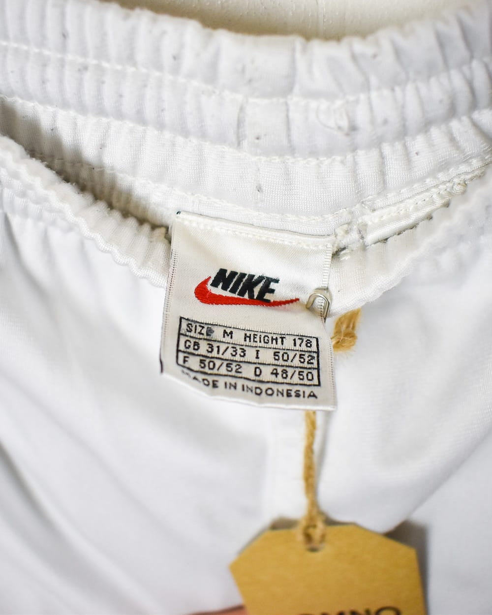 White Nike Tracksuit Bottoms - Medium