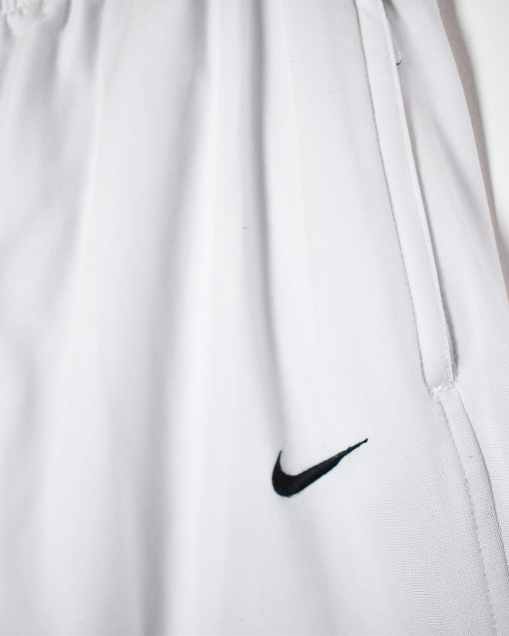 White Nike Tracksuit Bottoms - Medium