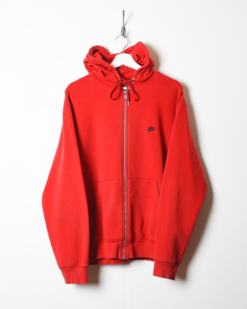 Red Nike Zip-Through Hoodie - Large