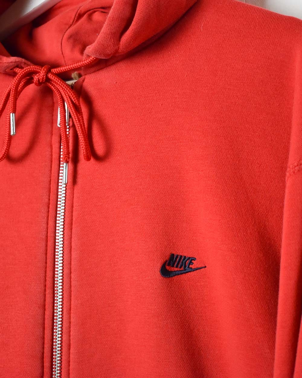 Red Nike Zip-Through Hoodie - Large