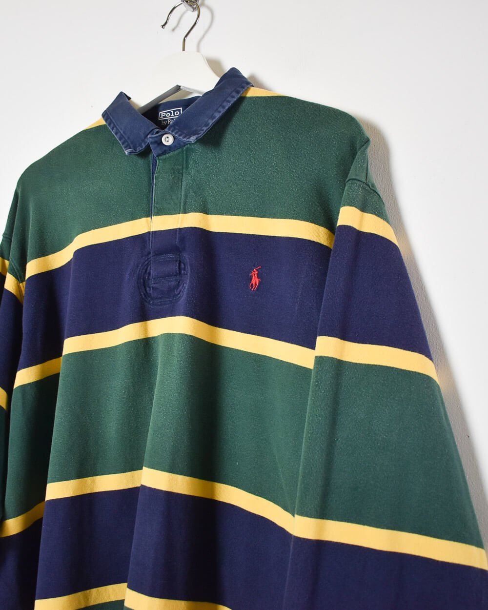 Green Ralph Lauren Rugby Shirt - Large 