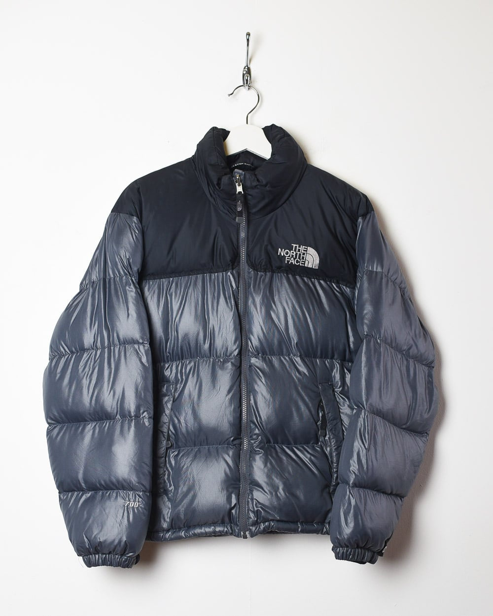 Vintage 90s Grey The North Face Nuptse 700 Down Puffer Jacket