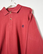 Red Timberland Rugby Shirt - Large