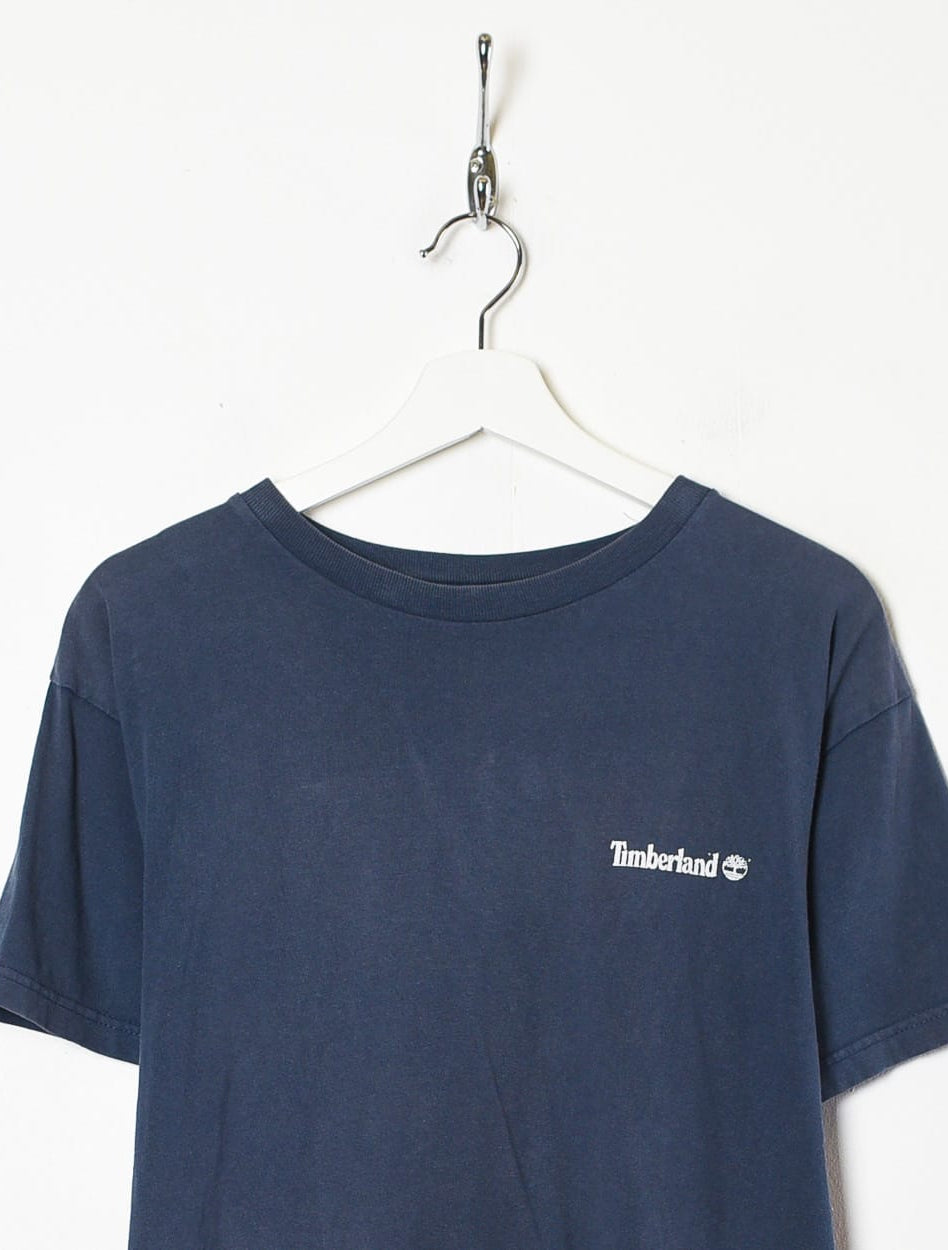 Navy Timberland T-Shirt - Medium