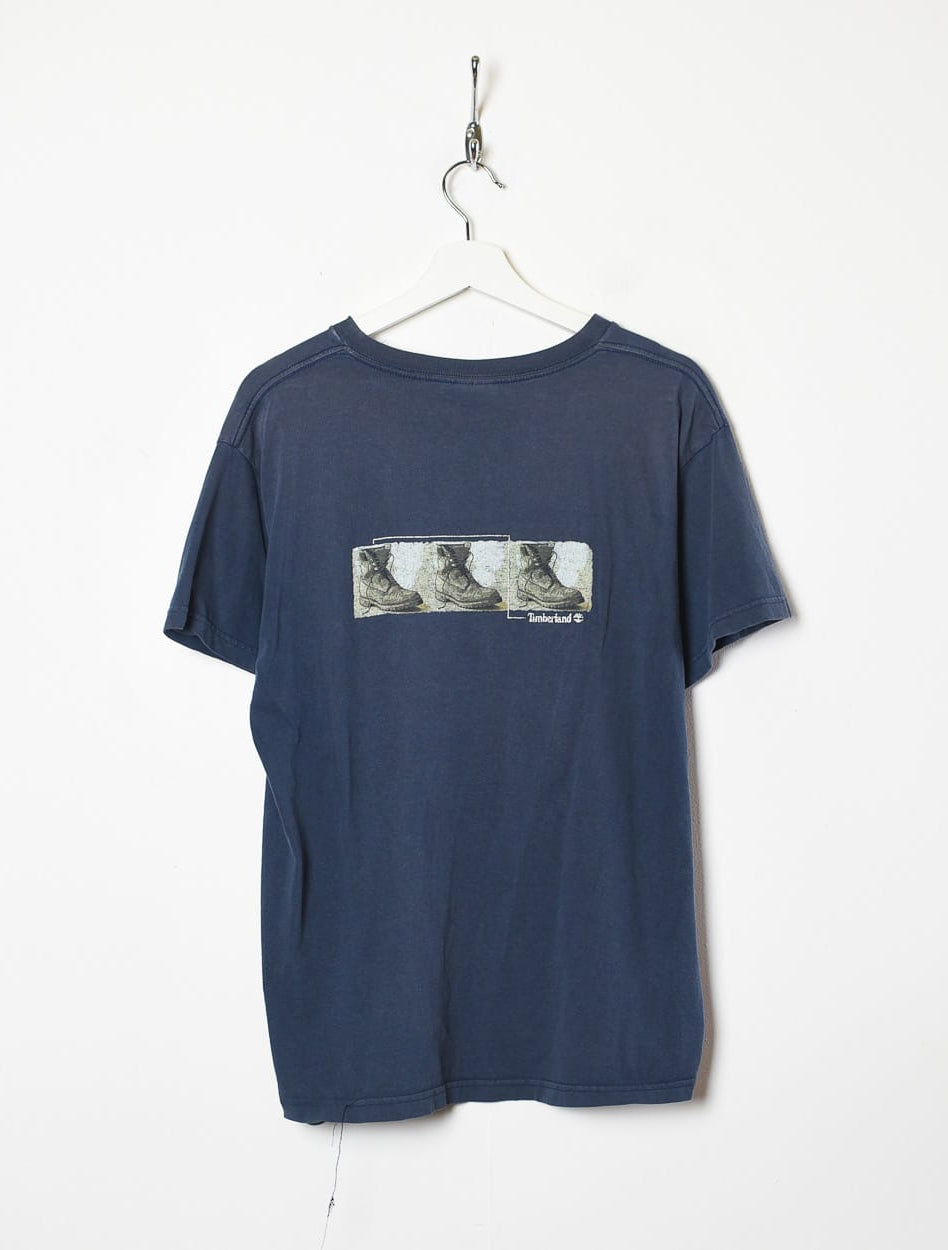 Navy Timberland T-Shirt - Medium