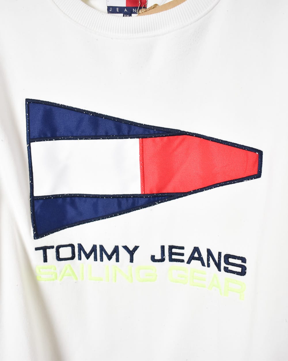 White Tommy Jeans Sailing Gear Sweatshirt - XX-Large