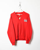 Red Marlboro World Championships Team Button Down Sweatshirt - Small