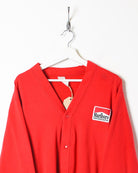 Red Marlboro World Championships Team Button Down Sweatshirt - Small