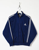 Navy Adidas Tracksuit Top - X-Small