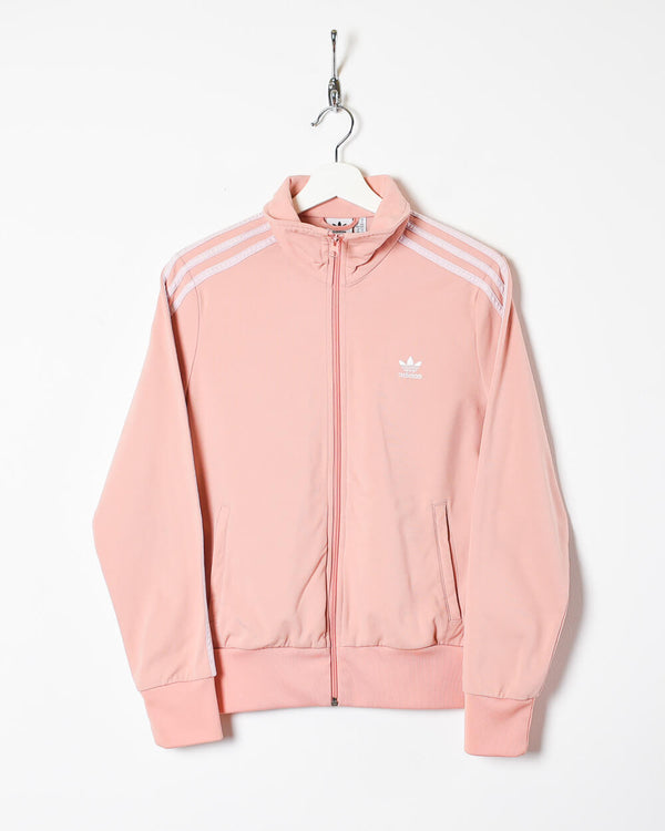 Pink Adidas Women's Zip-Through Sweatshirt - Large