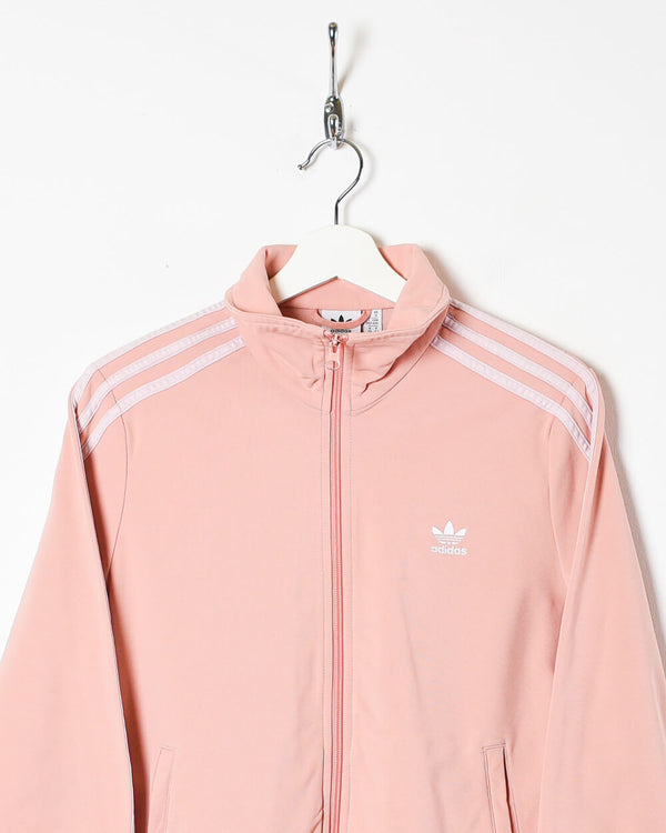 Pink Adidas Women's Zip-Through Sweatshirt - Large