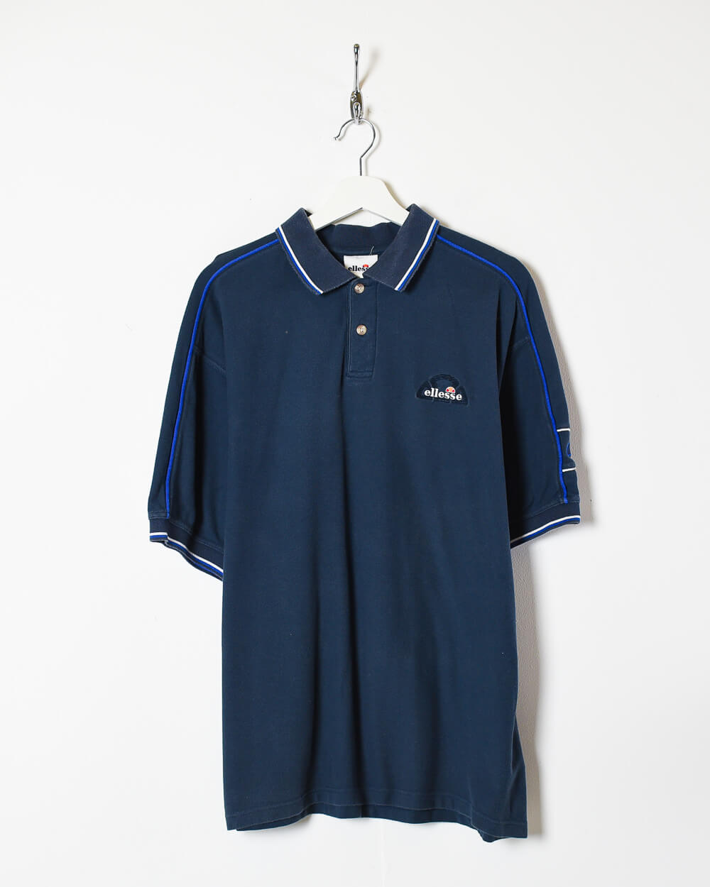 Navy Ellesse Polo Shirt - X-Large