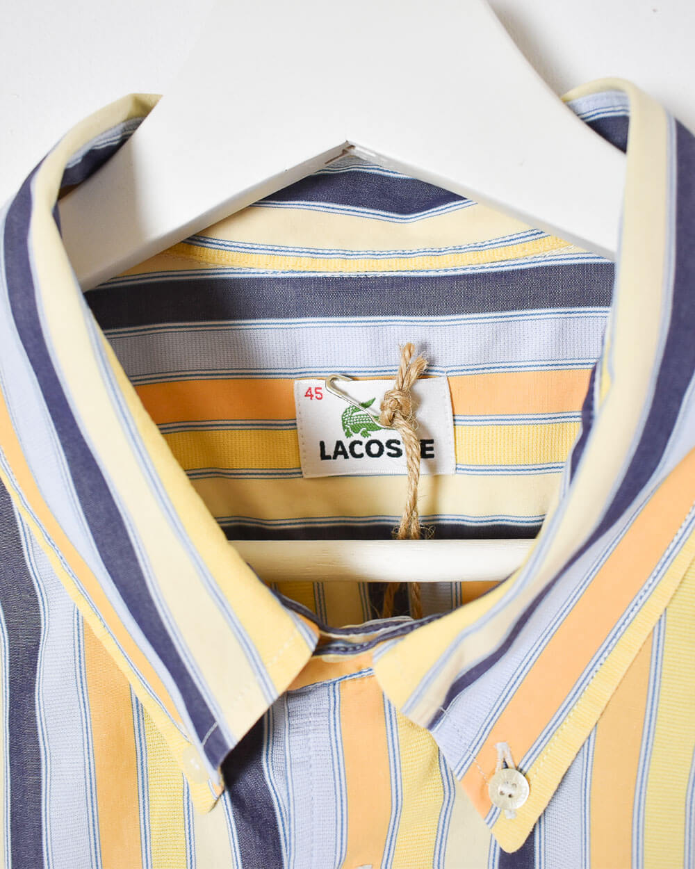 Yellow Lacoste Short Sleeved Shirt - X-Large