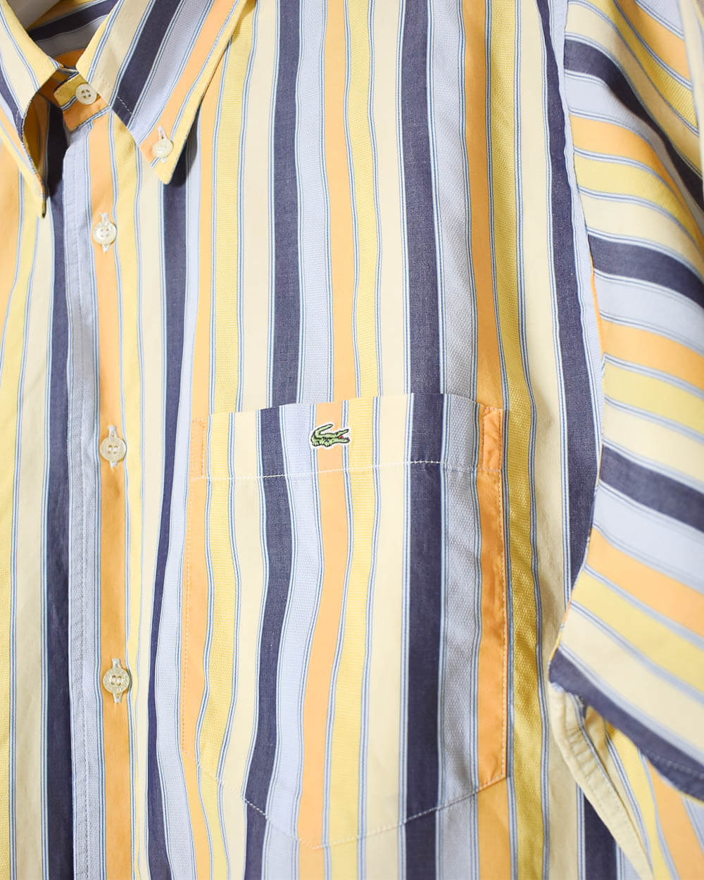 Yellow Lacoste Short Sleeved Shirt - X-Large