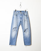 BabyBlue Lee Distressed Raw Edge Jeans - W32 L28