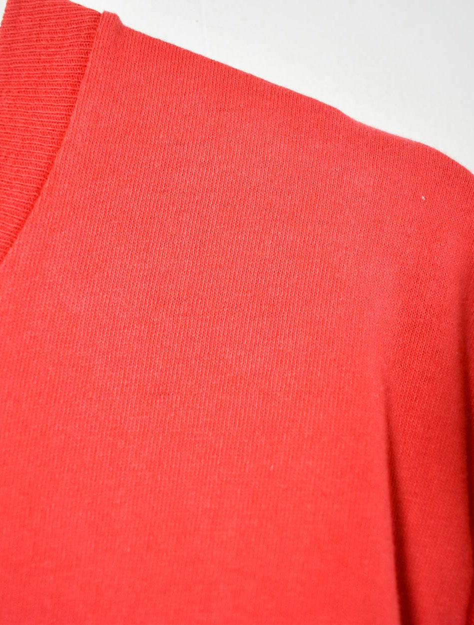 Red Majestic Hickory Crawdads MLB Graphic T-Shirt - Medium