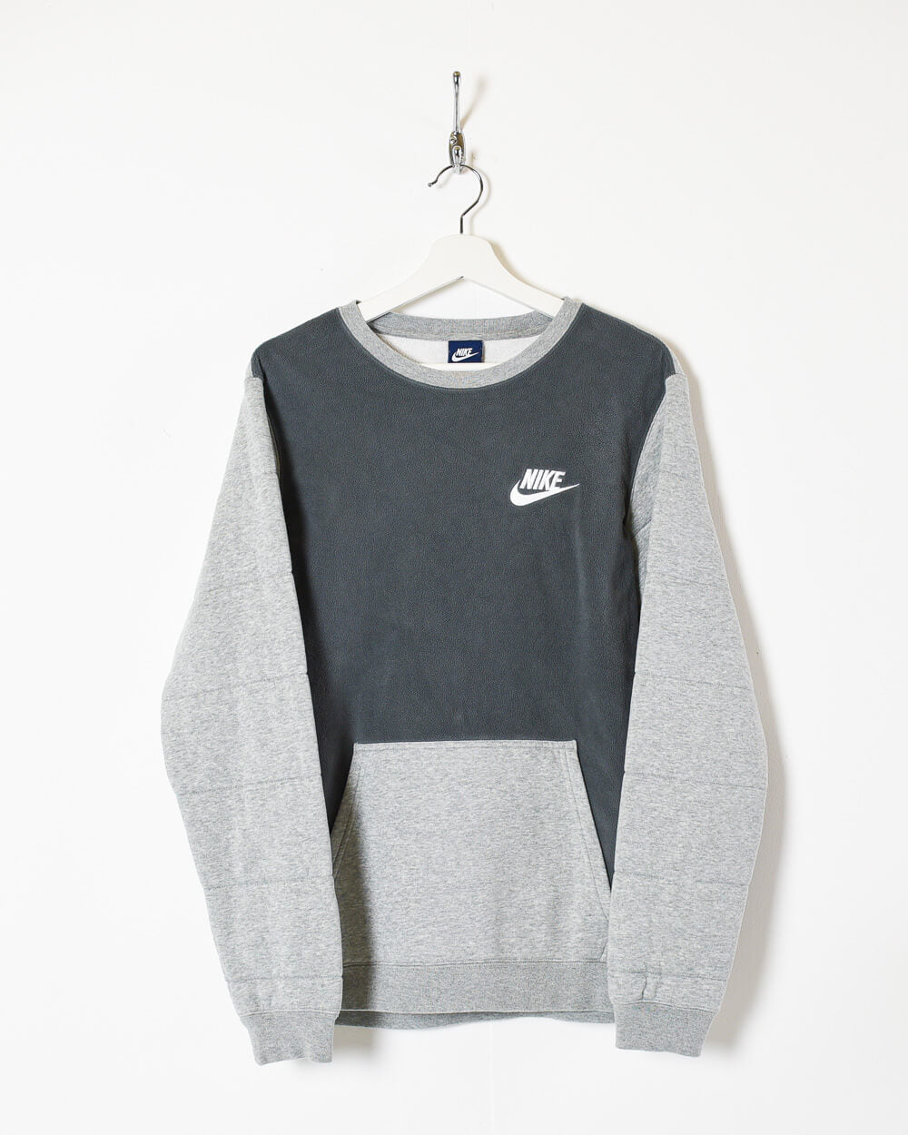 Grey Nike Fleeced Sweatshirt - Small