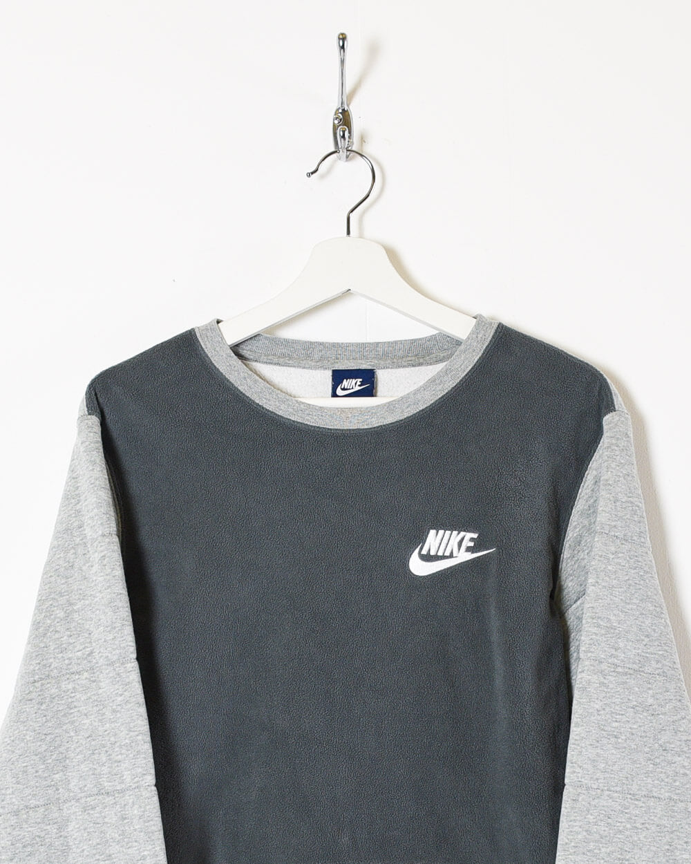Grey Nike Fleeced Sweatshirt - Small
