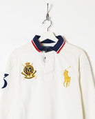 White Ralph Lauren Rugby Shirt - Large