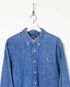 Blue Ralph Lauren Denim Shirt - X-Large
