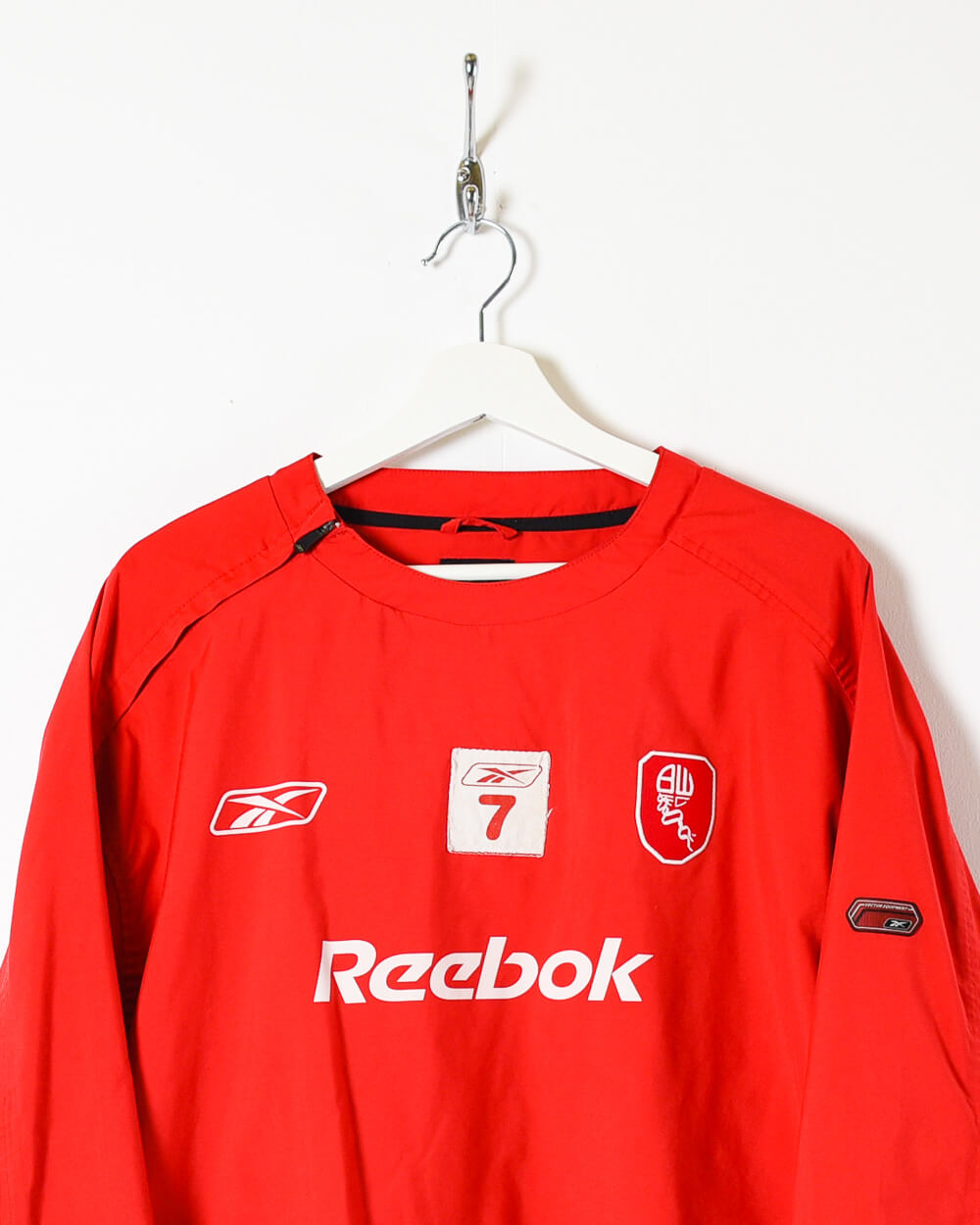 Red Reebok Bolton Wanderers Windbreaker Jacket - X-Large