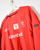 Red Reebok Bolton Wanderers Windbreaker Jacket - X-Large