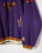 Purple Starter 1/4 Zip Patterned Fleece - Small