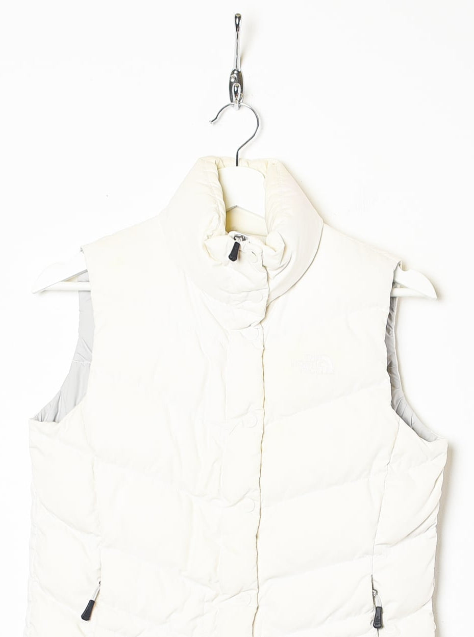 White The North Face 700 Down Gilet - Small Women's